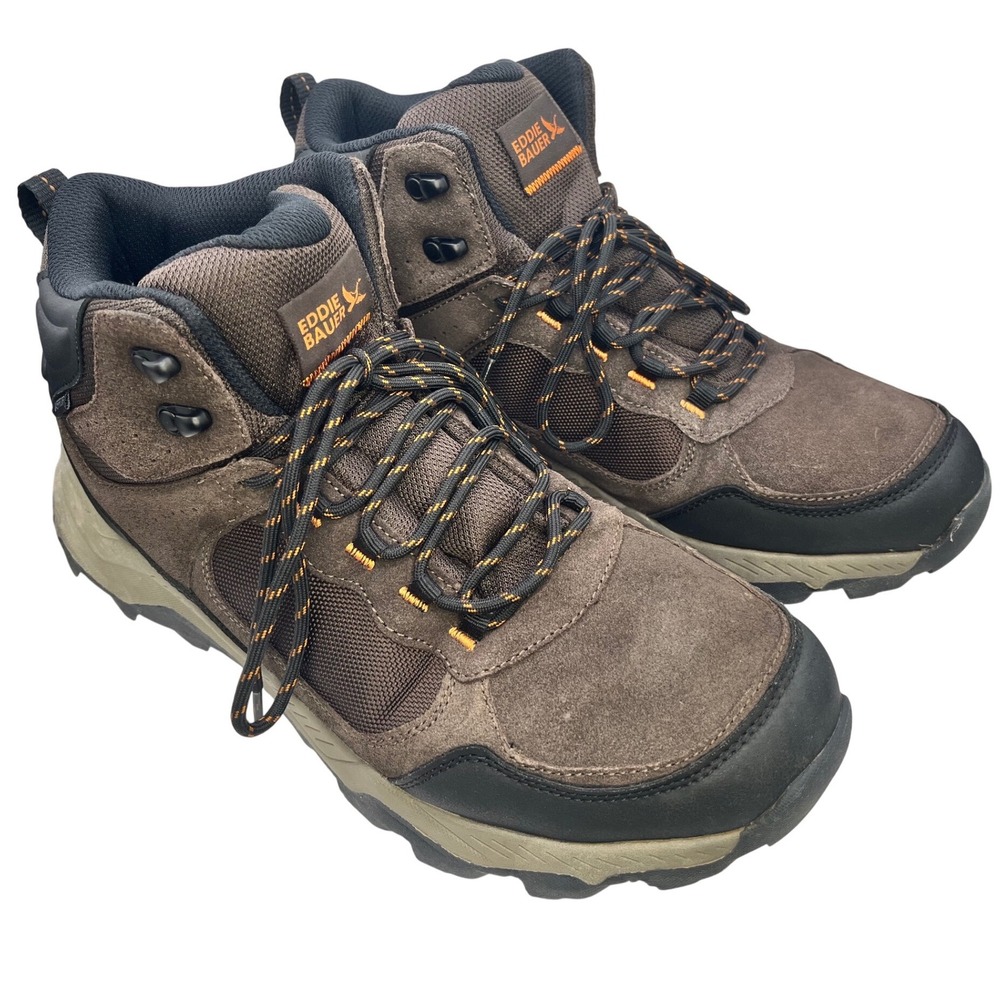 Eddie Bauer Bonham Waterproof Hiking Boots Men's Size‎ 12 M Brown Lace Up Shoes